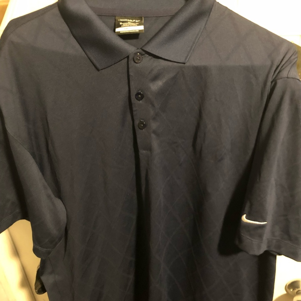 Nike golf blue diamond shirt I. Great condition